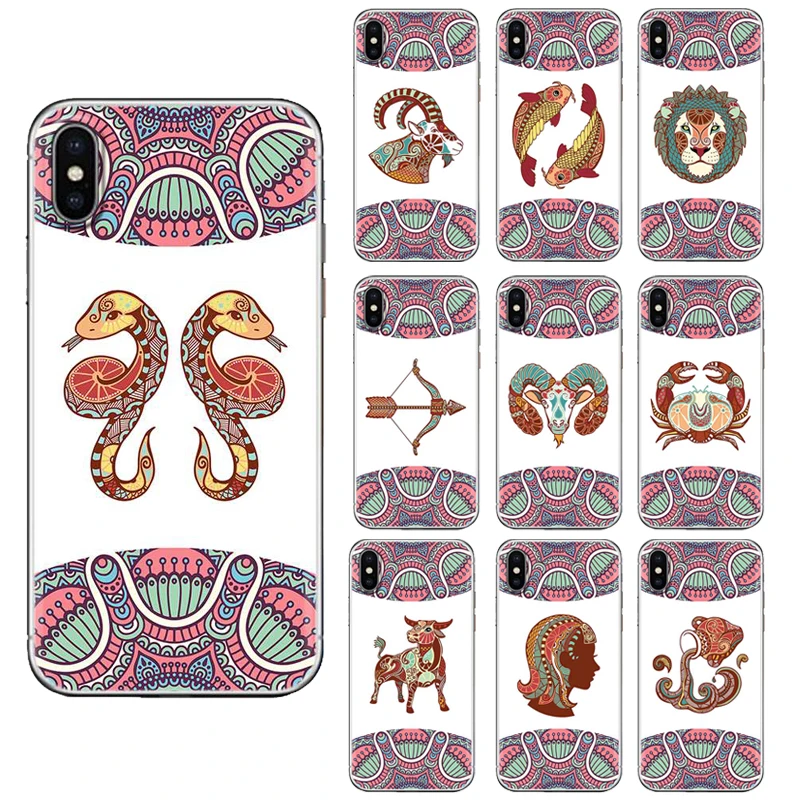 

Twelve Constellations Series Soft Phone Case For ZTE L7/ V9/ A330/ A522/ V9 Vita/ A530/ Nubia V18 Colorful Painted Phone Cover