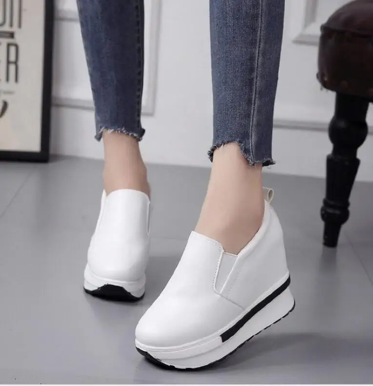 

Women Sneakers 2019 Casual Shoes internal Increase Lazy casual Shoes spring Female slip on Platform Sneakers Zapatillas Mujer