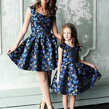 Одежда для мамы и дочки MUQGEW семейная одежда платье с принтом