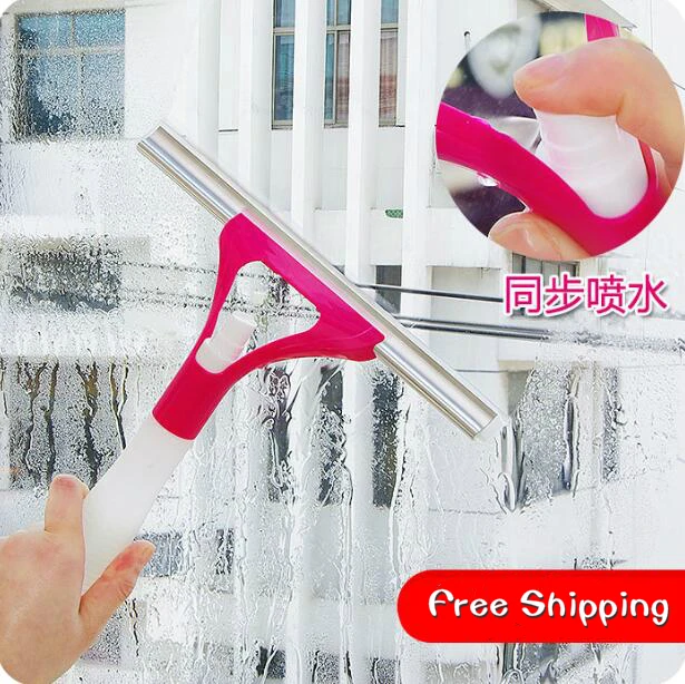 

Multi Purpose 1 Piece Water Spray Glass Cleaning Squeegee Rubber Window Cleaning Tools Tile Flooring Cleaning Car Window Cleaner