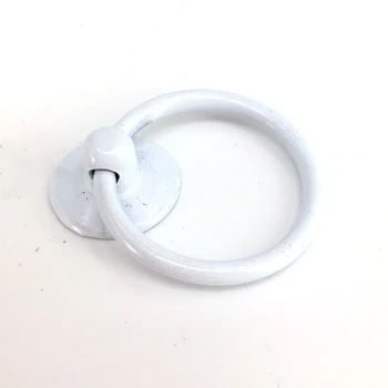 

10PCS Antique Knobs Ring White Furniture Hardware Handles Kitchen Cabinets Pull Knobs Drawer Wardrobe Cupboard Accessories