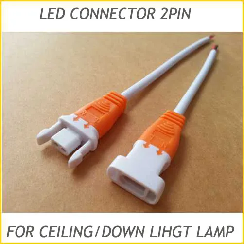 20 Pairs Led Lamp Connector Cable 2pin Single Color Wire For