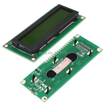 

100pcs WQScosea Q8S-2 1602 16x2 HD44780 Character LCD Display Module LCM Yellow Green Backlight Board For Arduino LCD