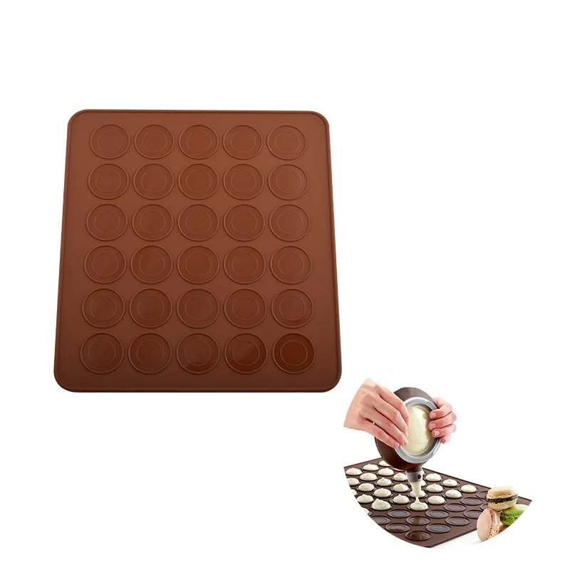

Silicone Macaron Cake Mold 30 Holes Baking Mat Bakery Tools Soap Chocolate Mould Fondant Kitchen Utensils Baking& Pastry Tool