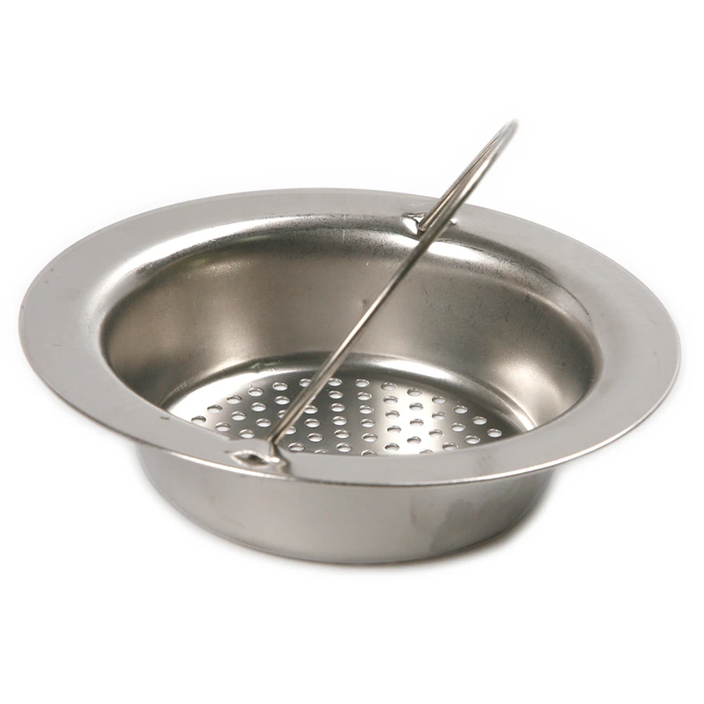 

Big Stainless Steel Kitchen Sink Strainer Waste Plug Drain Stopper Filter Basket