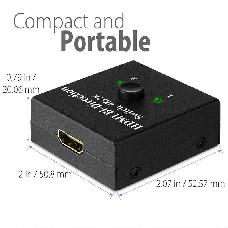 HDMI 2 0 двухнаправленный интеллектуальный коммутатор 4K x 2K 2x1 1x2 HD двунаправленный