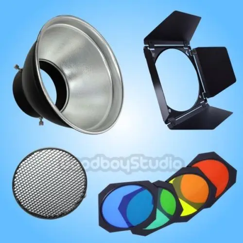 

Godox BD-04 Barn Door Hoenycomb Grid Filter + Standard Universal Reflector