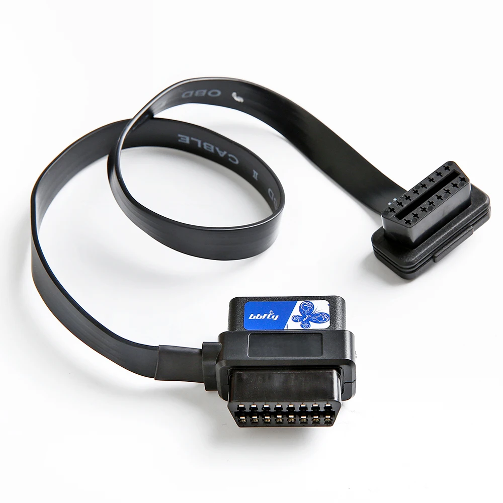 Удлинительный кабель переходник OBD II 16 штырьков 1 штырьковый и 2x гнездовой разъем