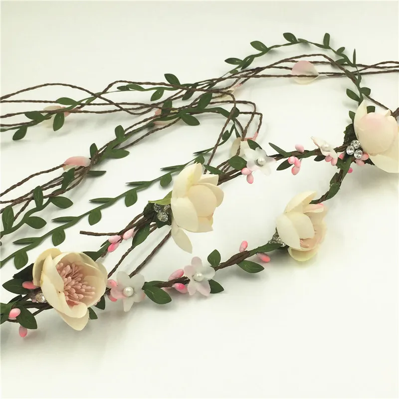 

Bride Water Drill Bit Decoration Tangle Garland Wedding Photography Seaside Beach Headband Head Flower Jewelry