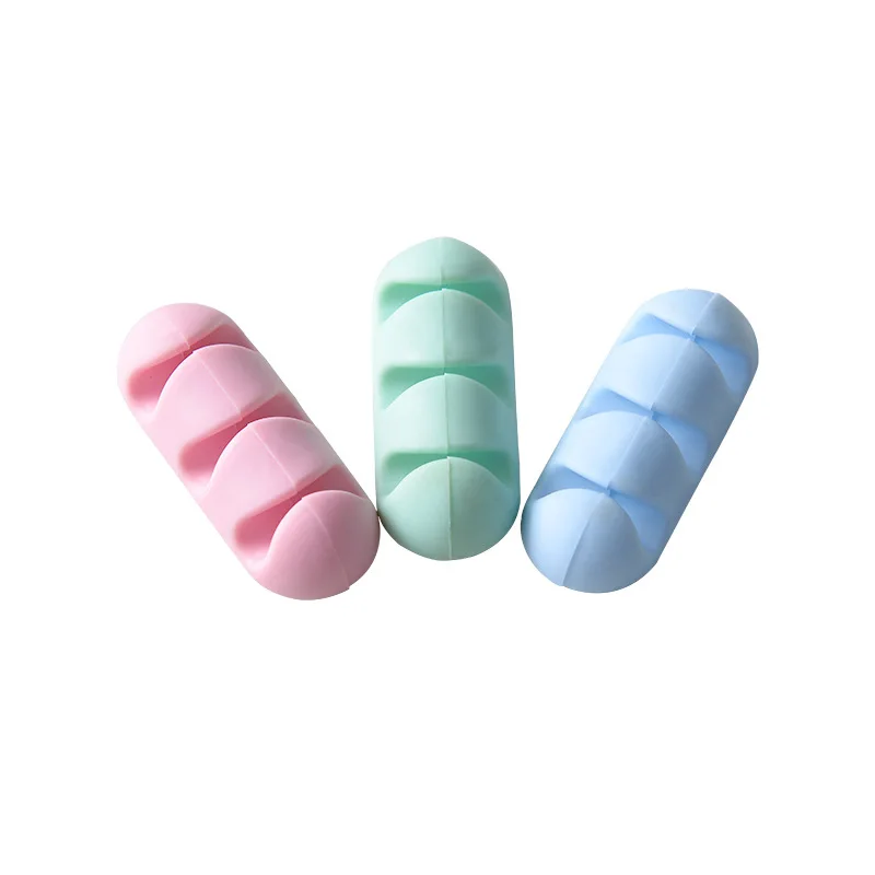 Colorful cable wire organizer 3pcs/set cord management tidy USB charger holder phone data line wrapped luluhut