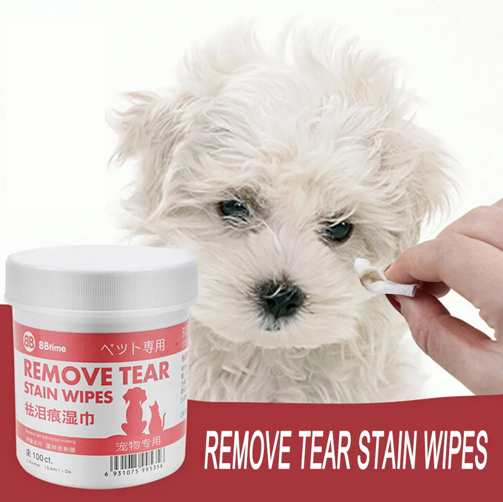 Dog Eyes cleaner liquid Pet Cat Dog Remove Tear Mark Artifact Eye Cleaning Pet Wet Paper Towel d90611