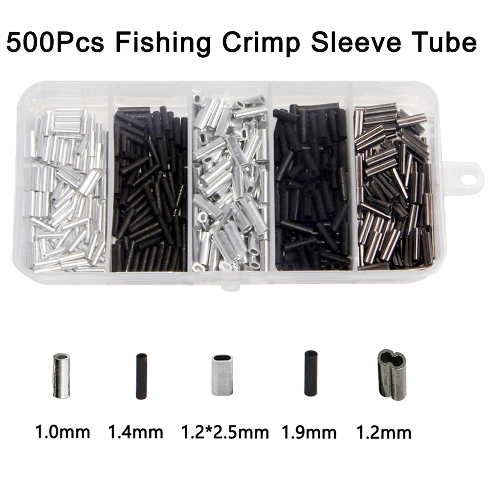 Quality Fishing Wire Tube Crimp Sleeve single Aluminum Line Crimping Sleeves