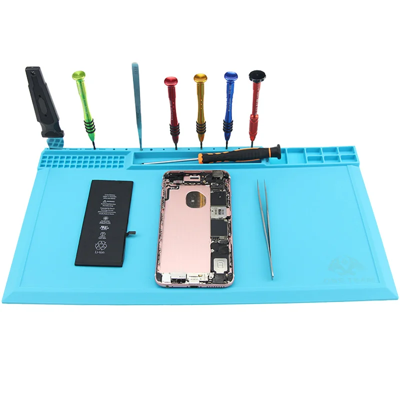 38x21cm Environmental silicone Screw Mat Section Heat Insulation Silicone Pad BGA Soldering Repair Station Maintenance Platform 38x21cm Environmental silicone Screw Mat Section Heat Insulation Silicone Pad BGA Soldering Repair Station Maintenance Platform