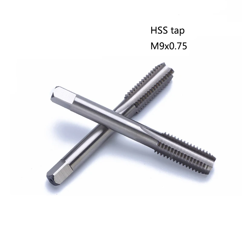 

HSS M9x0.75 Tap High Speed Steel Machine Straight Fluted Tap Hand Tool Hand Tap