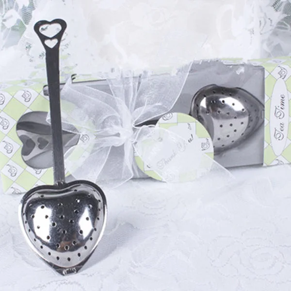 

HOT Heart Design Spoon Tea Infuser Filter Wedding Souvenir Bridal Shower Favor Gift NDS66