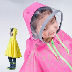 Модные непроницаемый плащ для детей прозрачный Дети пальто дождя пончо chubasqueros mujer Капа де chuva