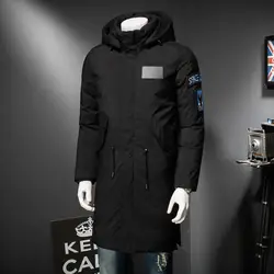 Большие размеры 10XL 9XL 8XL 6XL 2018 повседневное мужское зимнее пальто теплая куртка средней длины утолщение ветрозащитный пальто для мужчин