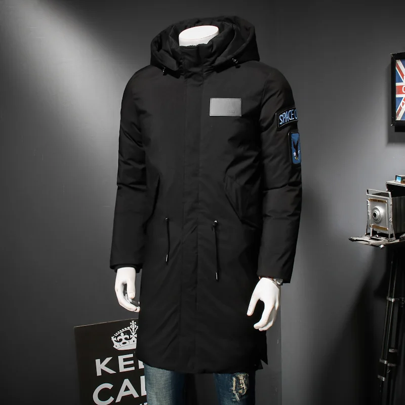 

plus size 10XL 9XL 8XL 6XL 2018 Casual Men Winter Coat Warm Jacket Medium Long Thickening Windproof Coat For Male Large big