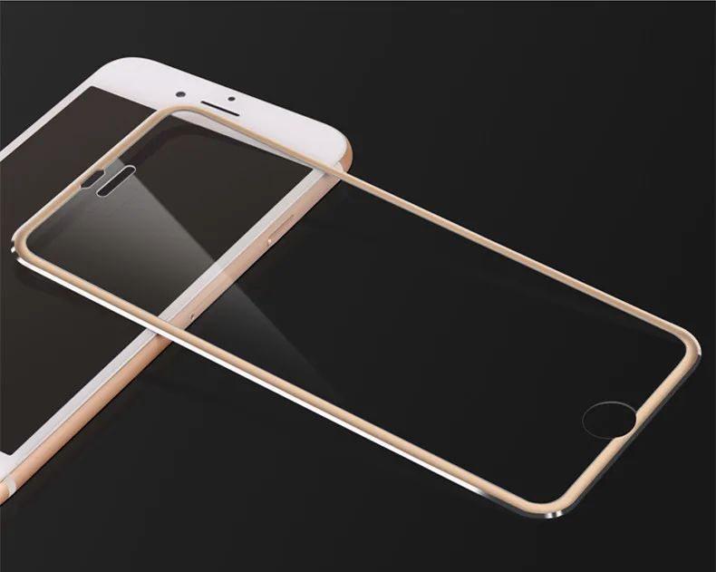 3D закаленное стекло из алюминиевого сплава для iphone 6, 6 S, 7, 8 Plus, полное покрытие экрана, Защитное стекло для iphone 5, 5S, SE, 5C, 6, 7, 8