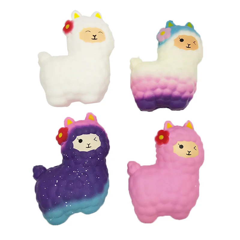 PU slow springback soft pinching anti-real the beauty of sheep model vent decoration and decompression toys |