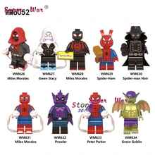 Один фильм Marvel Человек-паук в стихах паук-эм Майлз Моралес проулер строительные блоки игрушки для детей
