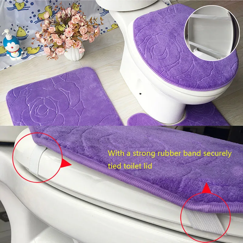 Набор ковриков для ванной половик воды ковры крышка сиденья унитаза