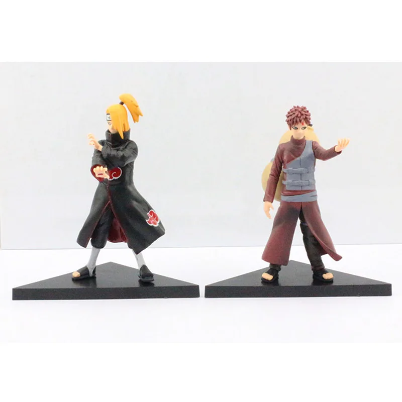 16 ~ 17 см 2 шт./компл. Naruto Deidara VS Gaara ПВХ фигурки Коллекционная модель игрушки с