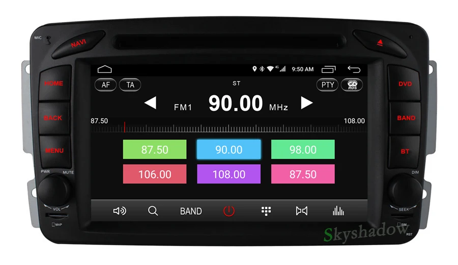 Excellent C500 4G SIM Android 6.0 8 Core 2GB RAM Car DVD Player RDS Radio GPS Map WIFI Bluetooth For Benz W163 W168 Viano Vito W463 W210 8