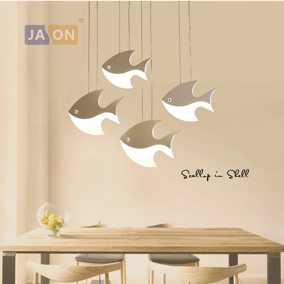 

LED Nordic Iron Acrylic Fish LED Lamp LED Light.Pendant Lights.Pendant Lamp.Pendant light For Dinning Room