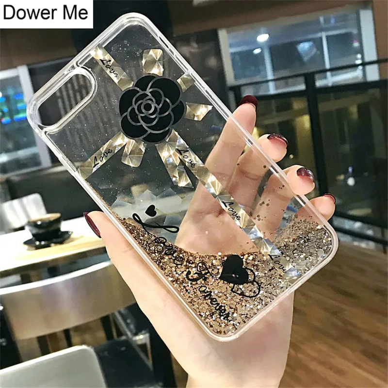 Dower Me Fashion Love Camellia Flower подарочная коробка дизайн Блестящий Золотой жидкий зыбучий