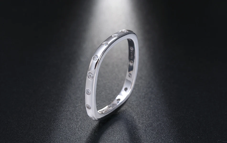 ORSA JEWELS, серебряные кольца из натуральной 925 пробы, сверкающие, AAA CZ, Anel, женское кольцо на палец, Женские Ювелирные изделия для свадьбы, помолвки, SR50