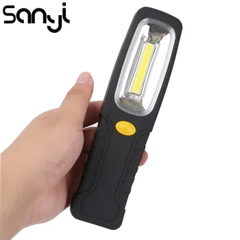 

Portable COB LED Flashlight Car Repairing Work Inspection Light Magnetic Hook Torch lanterna Camping Lamp