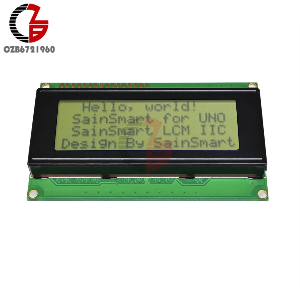 3,3 V 5V 2004 204 20x4 символьный ЖК-дисплей модуль 2004 lcd IIC монитор модуль желтый синий черный свет для Arduino принтера 3 D