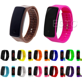 

Women Men's Sports Running Silicone Band Digital Bracelet LED Wrist Watch