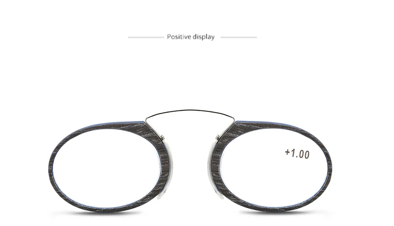 SWECINE деревянные зерна клип нос мини очки для чтения для мужчин и женщин портативный SOS кошелек мини очки для чтения с Чехол Pince Nez
