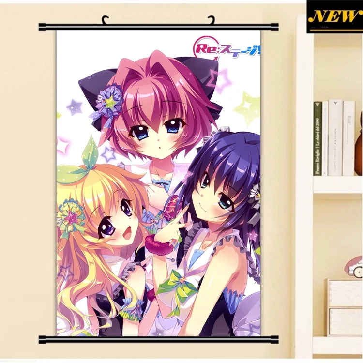 40X60 см Re сценический проект loli lolita mana mii CAME мультфильм искусство аниме Настенная