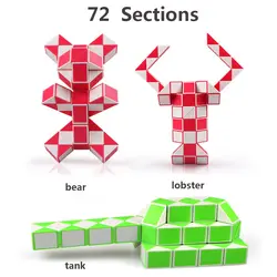 QiYi рулетка Magic Cube 24/36/48/60/72 участки твист куб головоломка Детский обучающий Игрушки для мальчиков 6 лет