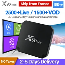 X96 Mini IPTV Receiver Box Portugal Turkish IP TV Box S905W 4K H.265 WiFI IP TV UK Nordic Greek IPTV Subscription 1 Year        