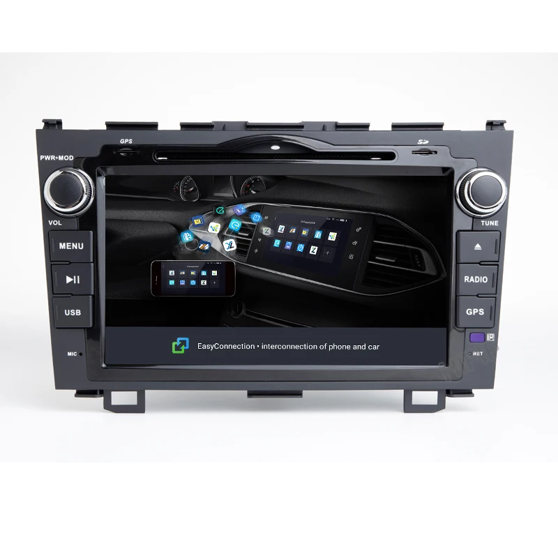 Top IPS 1024*600 Car Radio Multimedia Player 8" Android9.0 Auto DVD Radio navigation for Honda CRV 2007-2011 stereo wifi navi gps 3