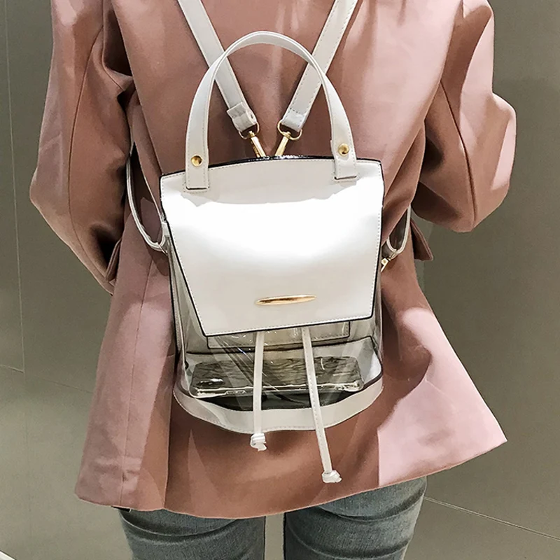 النساء شفافة واضحة حقيبة ظهر بولي فينيل سيدة Drawstrin الظهر ل مراهق فتاة الحقائب المدرسية على ظهره الإناث الأزياء حقائب كتف النساء شفافة واضحة حقيبة ظهر بولي فينيل سيدة Drawstrin الظهر ل مراهق فتاة الحقائب المدرسية على ظهره الإناث الأزياء حقائب كتف