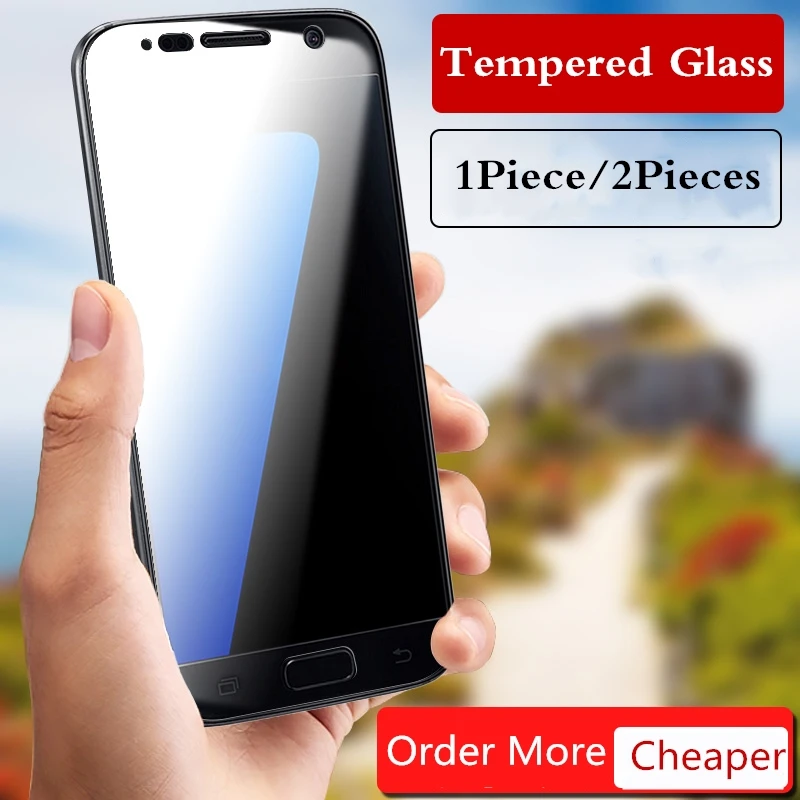 

1/2PC 9H Tempered Glass Screen Protector capa For Samsung Galaxy s3 s4 s5 s6 s7 Smartphone phone Protective Film Case celular