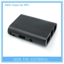 Raspberry Pi 2 ABS Black Case Cover Raspberry Pi Model B Plus Stripe Shell Box for Raspberry Pi 3 B201B