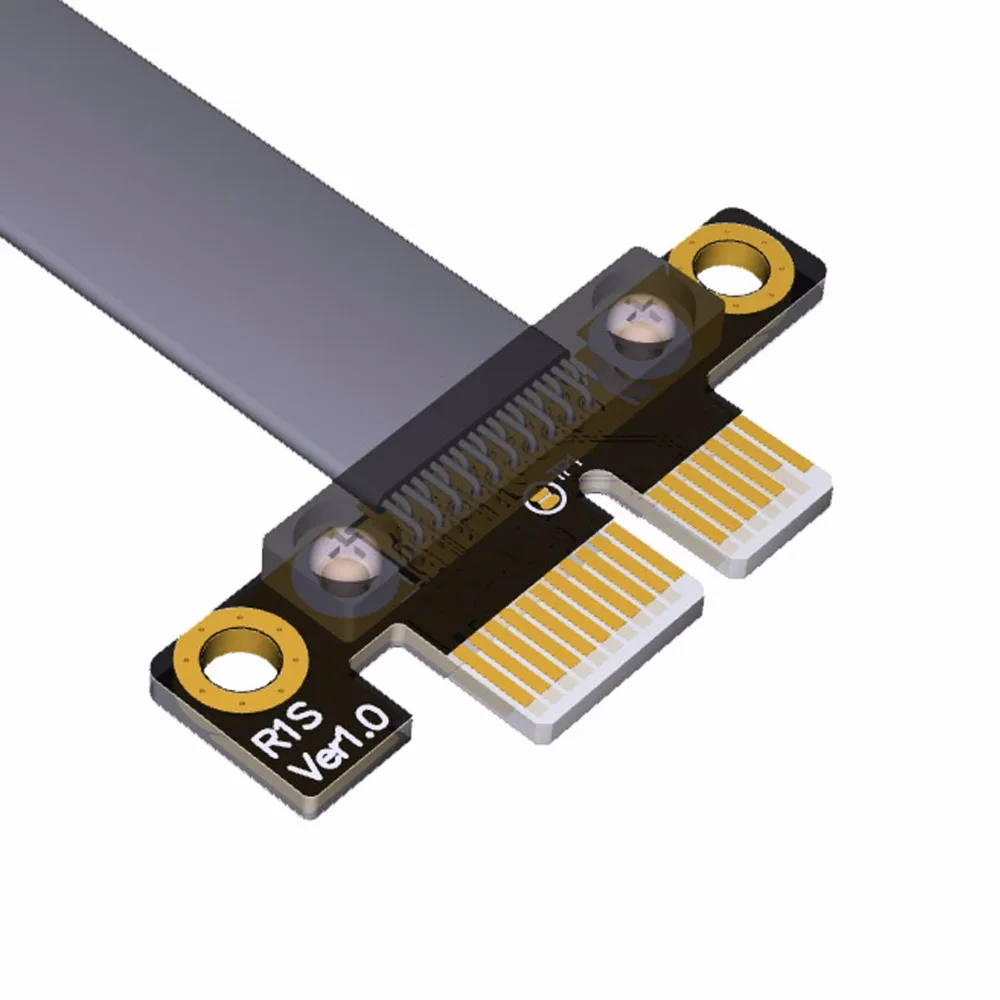 Расширитель PCI Express E X16 правый угловой дизайн Gen3.0 1x до 16x Переходный кабель 30 см 40 50