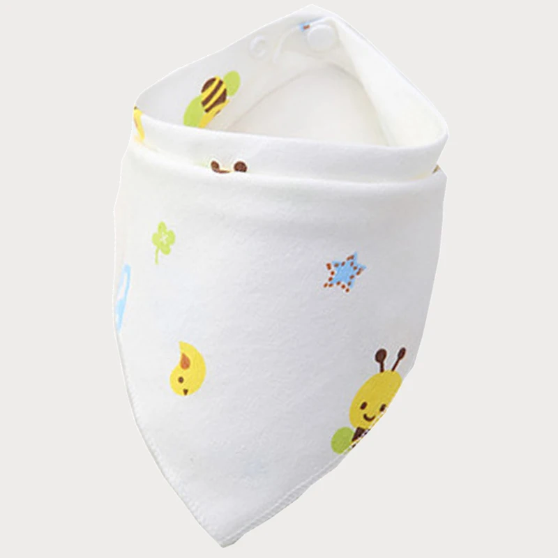 Double Layers Cotton waterproof Baby Bibs Baby Bandana Bibs Burp Cloths Newborn Triangle Scarf character Animal Towel Stuff
