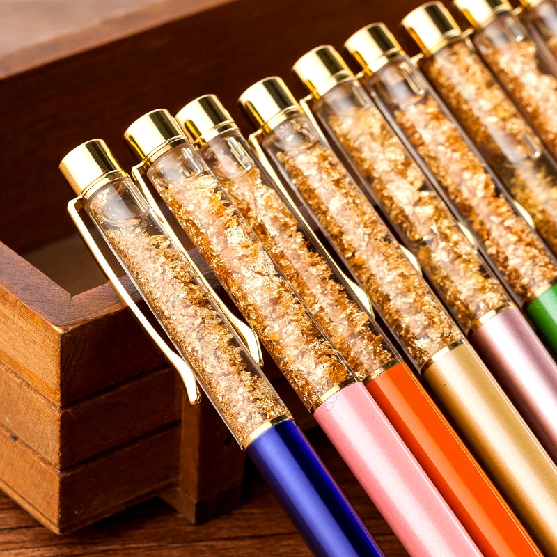 Buy 500pcs 24k Gold Foil Gift Pens Metal Crystal Pen