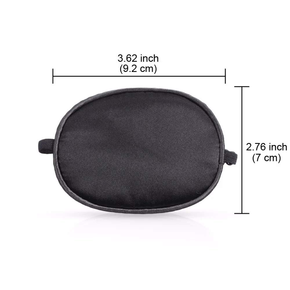 Pure Silk Eye Patch For Adults Amblyopia Obscure Astigmatism Training Strabismus Correction Black (2)