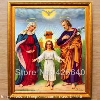 

Home Decor Jesus Christ Painting Holy Trinity Painting Art Decor Painting Print Giclee Art Print On Canvas Ready to Frame 1