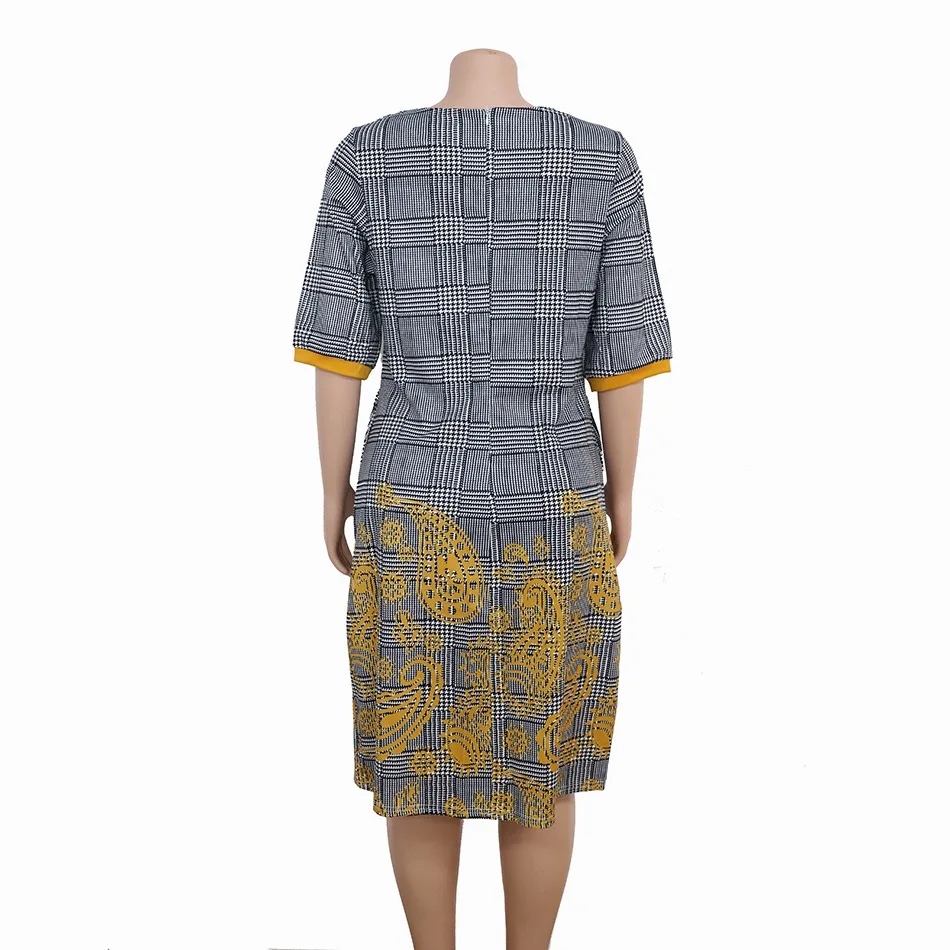 Платье для женщин 4 размера (XL XXL XXXL XXXXL 2019 в африканском стиле Дашики новый большой