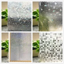 4 стиль 90*200 см(35.4*157.5) без клея окно Плёнки домой декоративной крышкой для Спальня 3D статическое окно конфиденциальности Стекло Наклейки