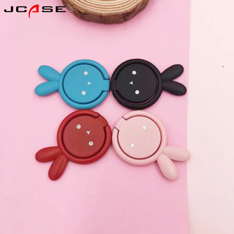 Rabbit General Phone finger ring holder 360 Degree stand for iPhone X 7 6 plus Samsung Xiaomi Smartphone Tablet plain bague